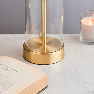 Brushed Brass Touch Table Lamp