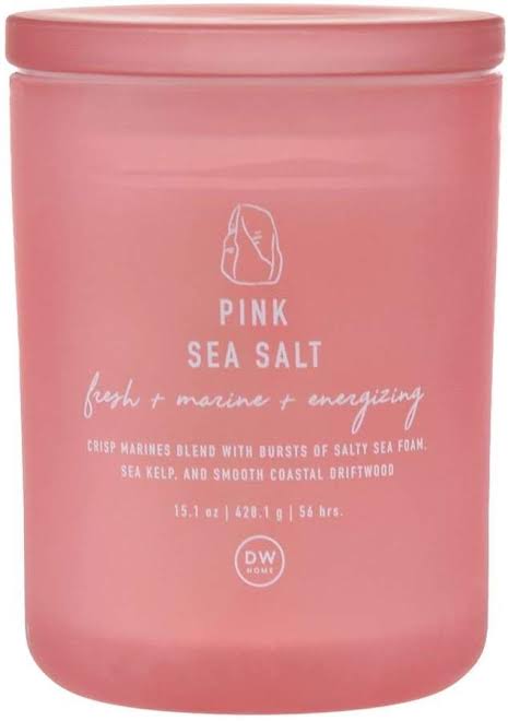 DW pink sea salt scented candle