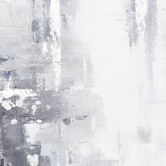 Hand Painted Silver and Grey Soft Abstract Painting