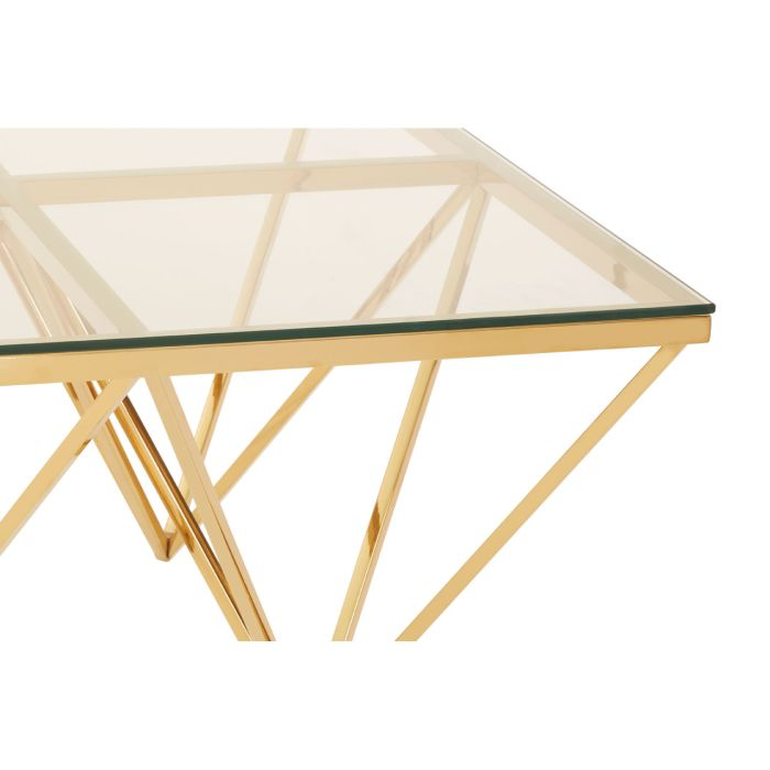 GOLD SPIKE TRIANGLES COFFEE TABLE