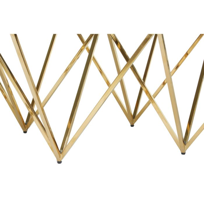 GOLD SPIKE TRIANGLES COFFEE TABLE