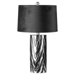 Jaspa Table Lamp With Black Velvet Shade