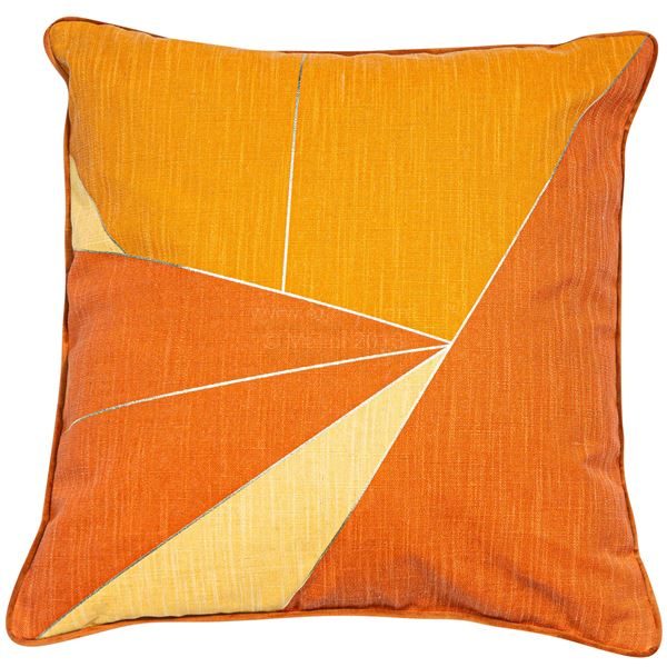 Shatter Orange Cushion