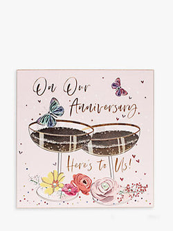 Here's To Us Anniversary Card