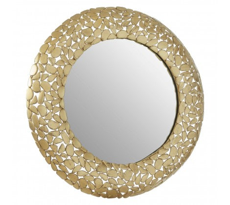 Pebble Effect Round Wall Mirror
