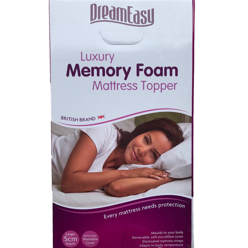 2" Luxury Memory Foam Mattress Toppers   6x6ft/6x7ft