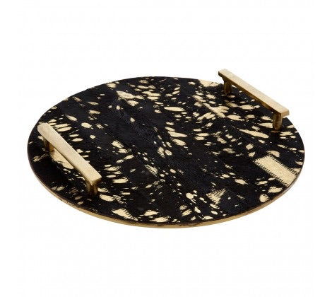 Luxe Cowhide Tray