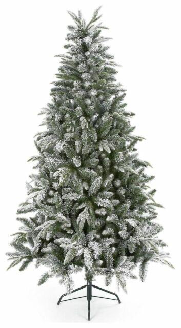 7ft Flocked Lapland Spruce Christmas Tree