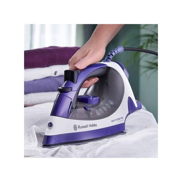 Russell Hobbs 23780 2400W Easy Store Plug and Wind Iron - Purple