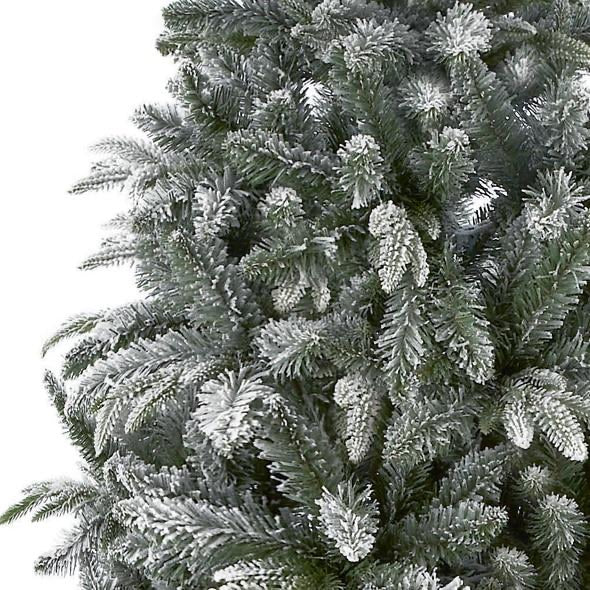 7ft Flocked Lapland Spruce Christmas Tree