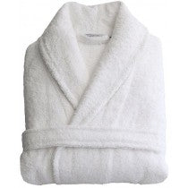 Linens Limited 100% Egyptian Cotton Bath Robe, White, Large