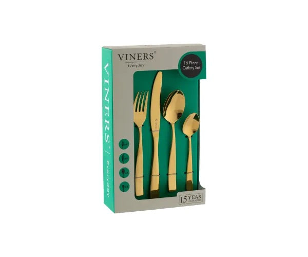 Everyday Purity Gold 18/0 16 Pce Cutlery Set