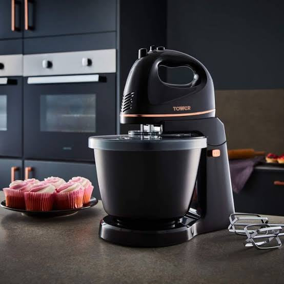Tower Stand Mixer Black/Rose Gold