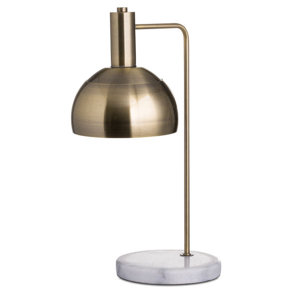 Marble And Brass Industrial Adjustable Desk Lamp