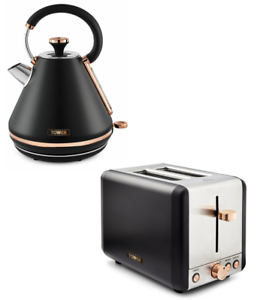 Black and rose sales gold kettle and toaster